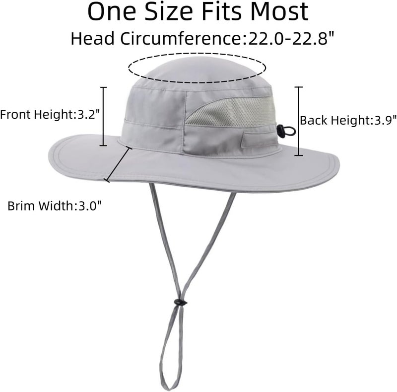 Connectyle Women's UPF 50+ Sun Hat UV Protection Wide Brim Bucket Hat Summer Beach Hats Fishing Hiking Outdoor Safari Hats - Image 3